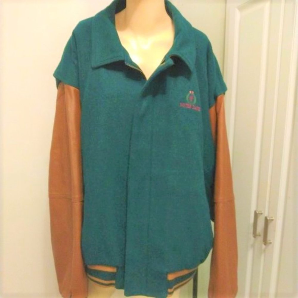 ❤️Men NOTRE DAME Fighting Irish BOMBER JACKET BY GEAR FOR SPORTS WOOL LEATHER XL